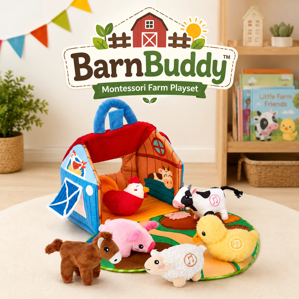 BarnBuddy™️ - Montessori Farm Playset - Image 3