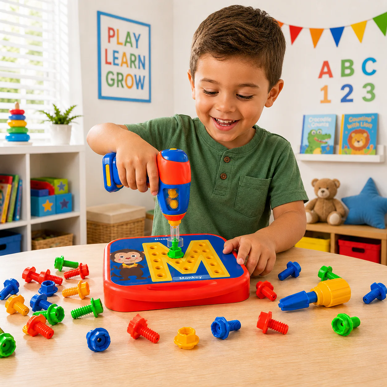 BuildBright ABC™ - Design & Drill ABCs & 123s - Image 3