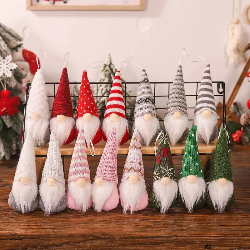 Cozy Christmas Gnome Trio – Plush Ornaments - Image 3