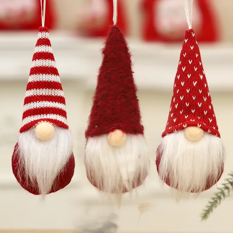 Cozy Christmas Gnome Trio – Plush Ornaments - Image 6