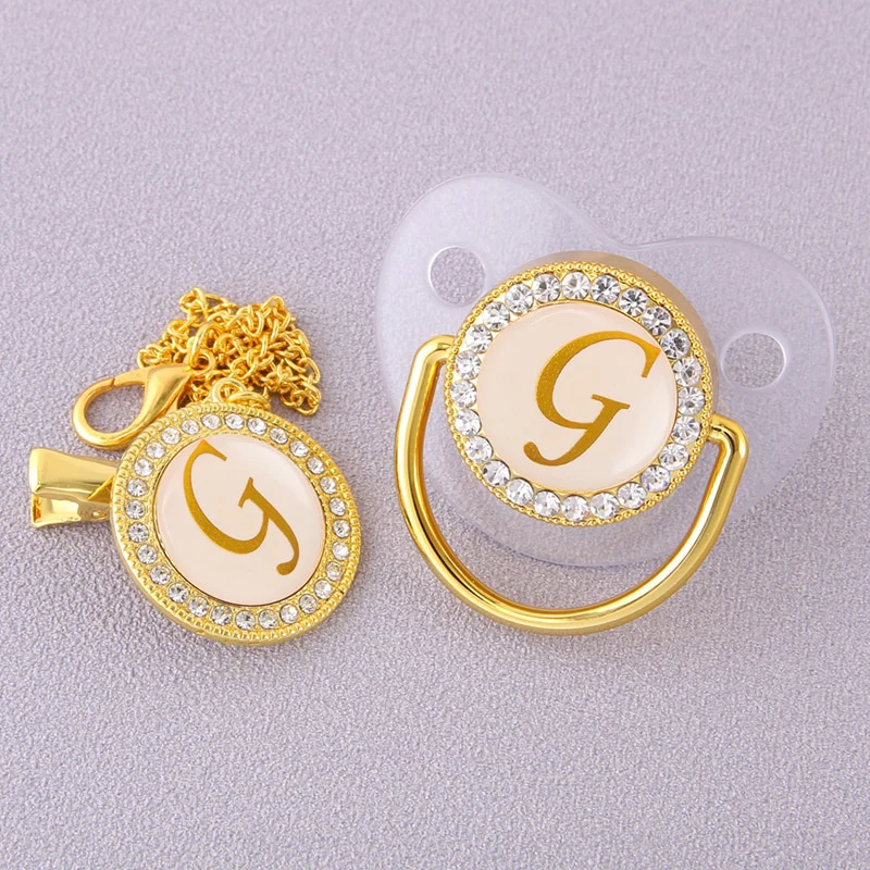 CrystalBling™️ - Personalised Baby Pacifier & Clip - Image 13