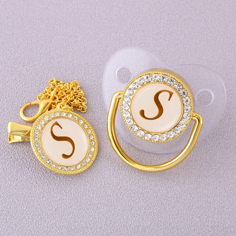 CrystalBling™️ - Personalised Baby Pacifier & Clip - Image 29