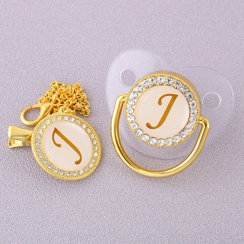 CrystalBling™️ - Personalised Baby Pacifier & Clip - Image 3