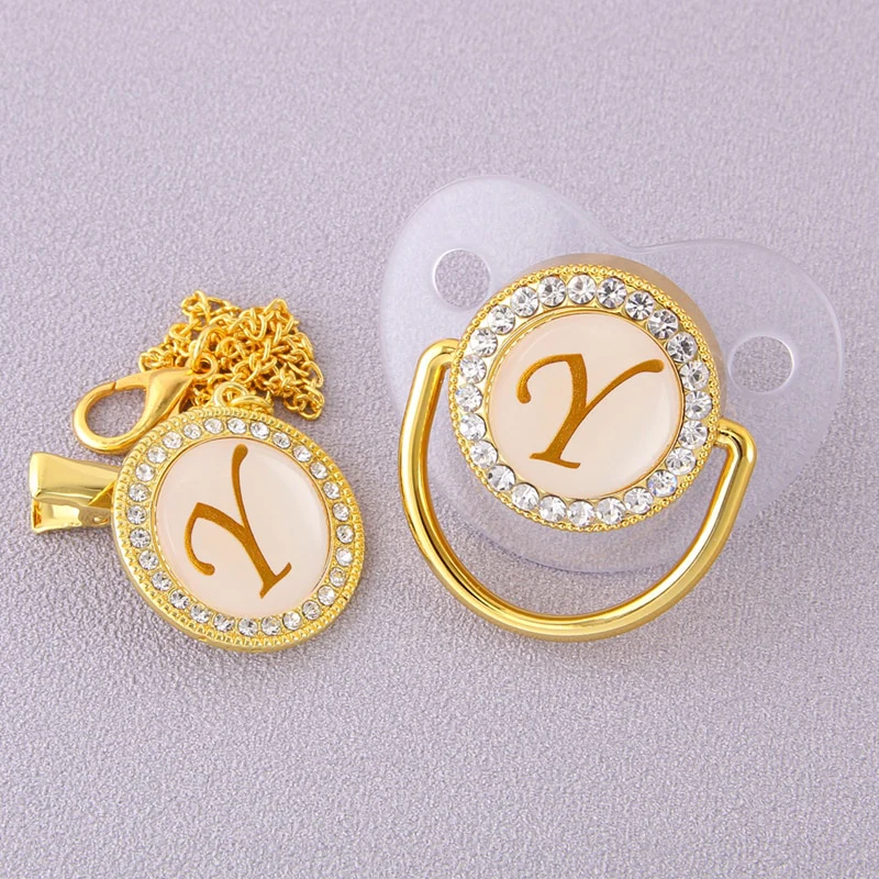 CrystalBling™️ - Personalised Baby Pacifier & Clip - Image 5