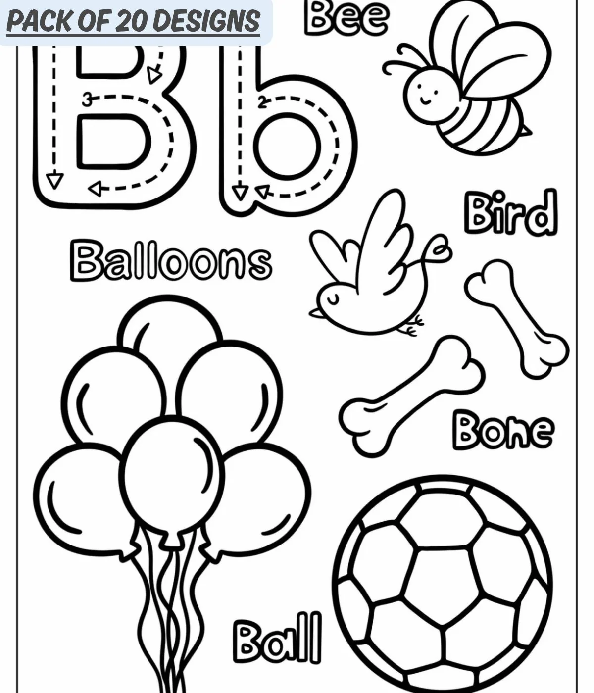 DoodleGlow Trace™ - Printable Educational Collection - Image 4