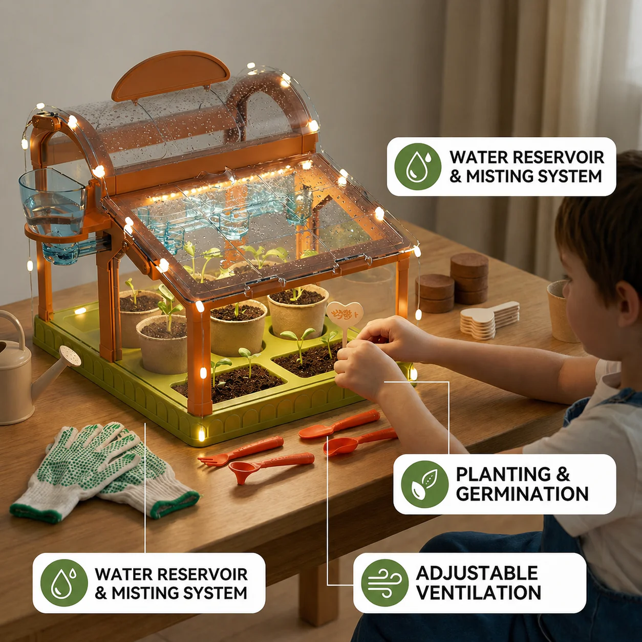 GlowGrow Garden™ - Kids Indoor Plant Kit - Image 5