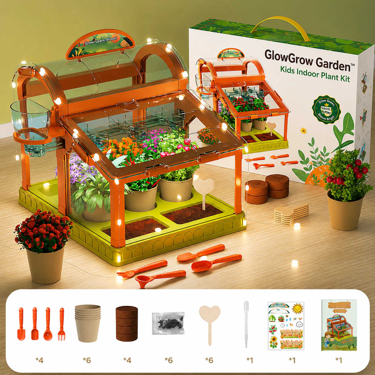 GlowGrow Garden™ - Kids Indoor Plant Kit - Image 7