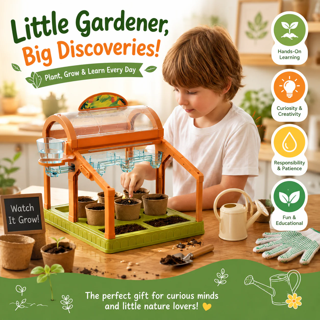 GlowGrow Garden™ - Kids Indoor Plant Kit - Image 8