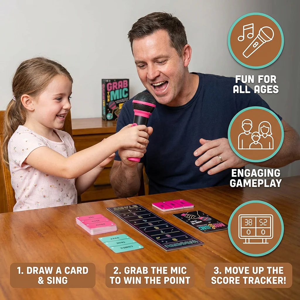 Grab The Mic – Family Karaoke Board Game - Image 4