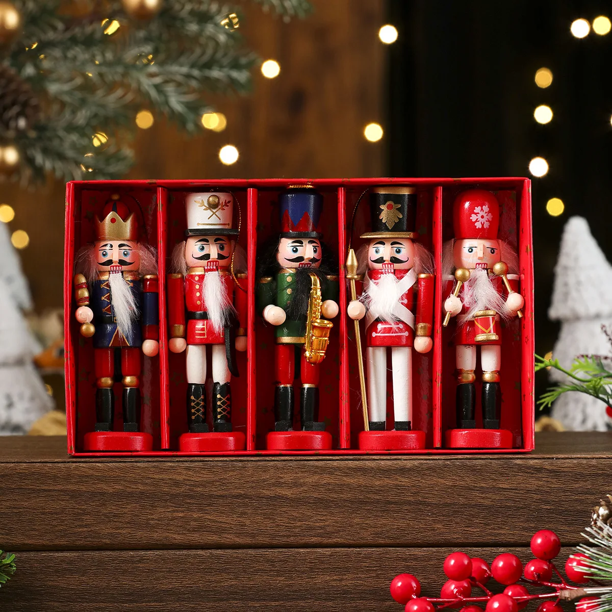 Handmade Wooden Nutcracker Ornaments - Image 7