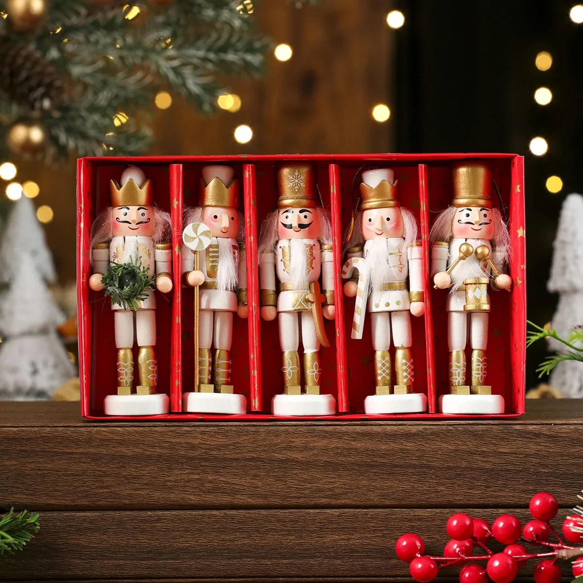 Handmade Wooden Nutcracker Ornaments - Image 8
