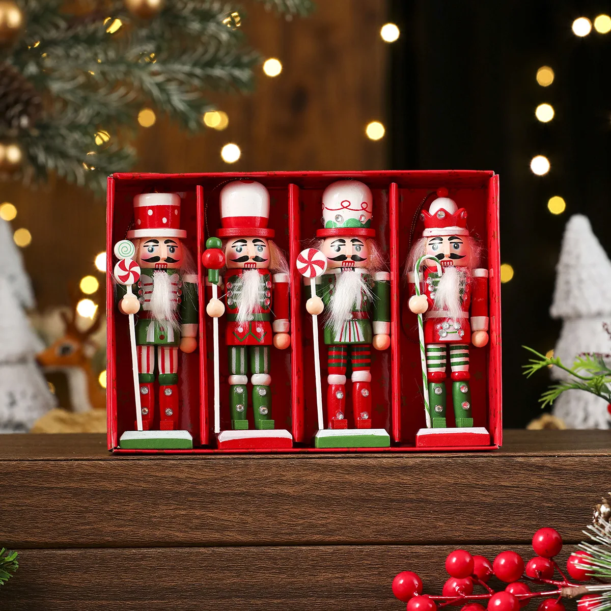 Handmade Wooden Nutcracker Ornaments - Image 9