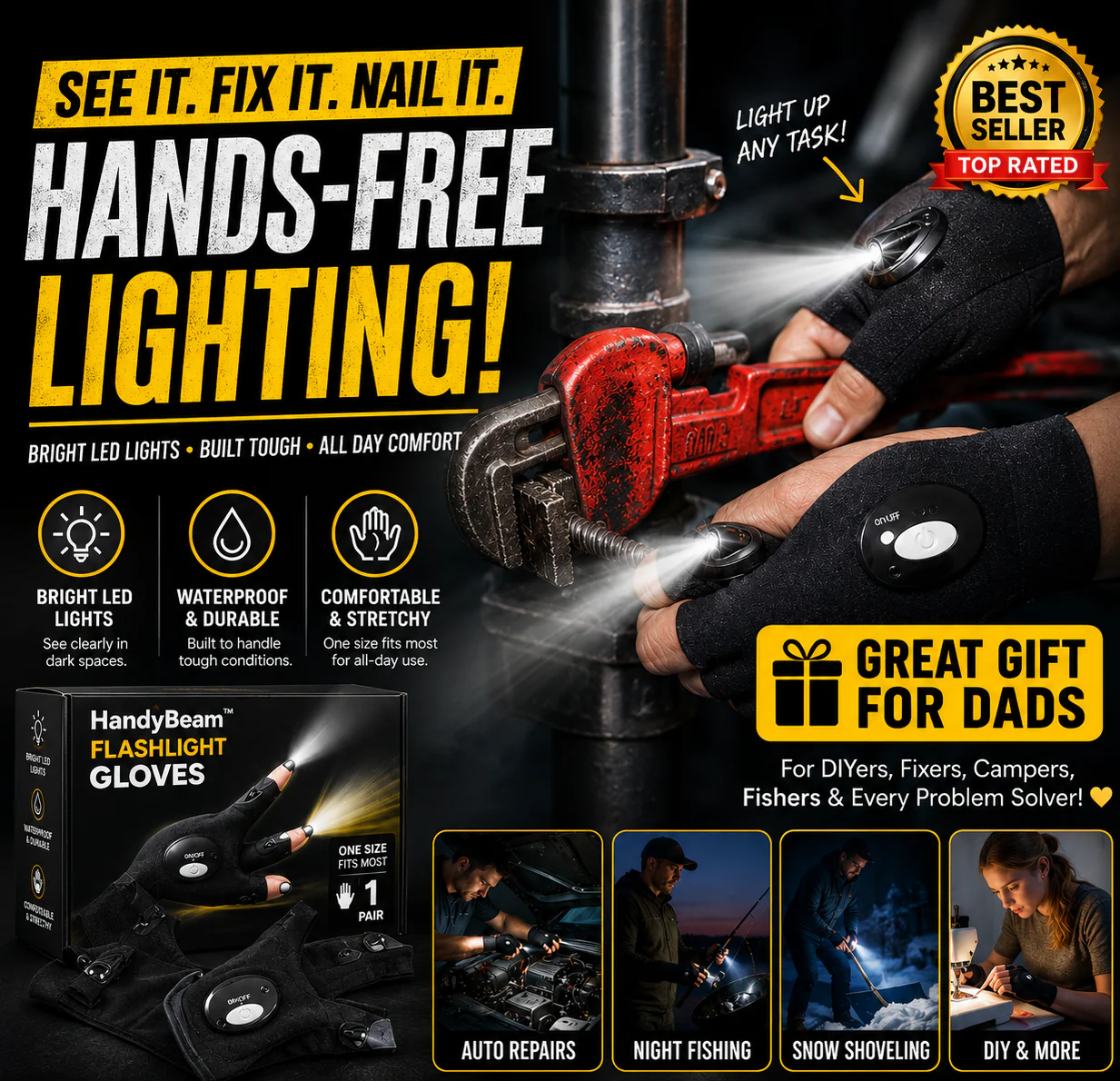 HandyBeam™ - Flashlight Gloves - Image 8