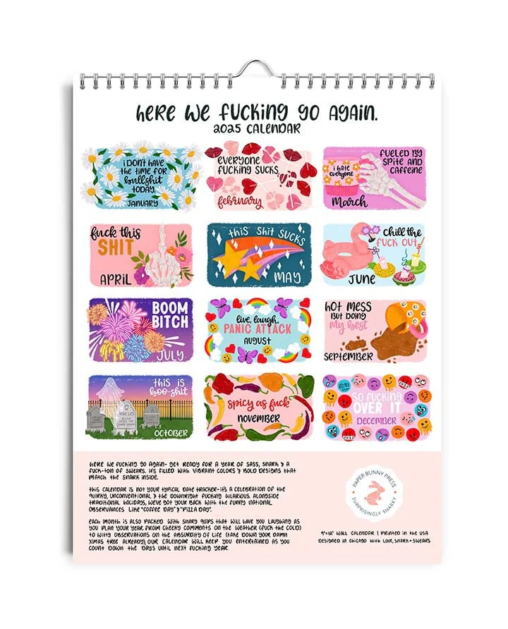 2026 Here We F**king Go Again Calendar - Image 18