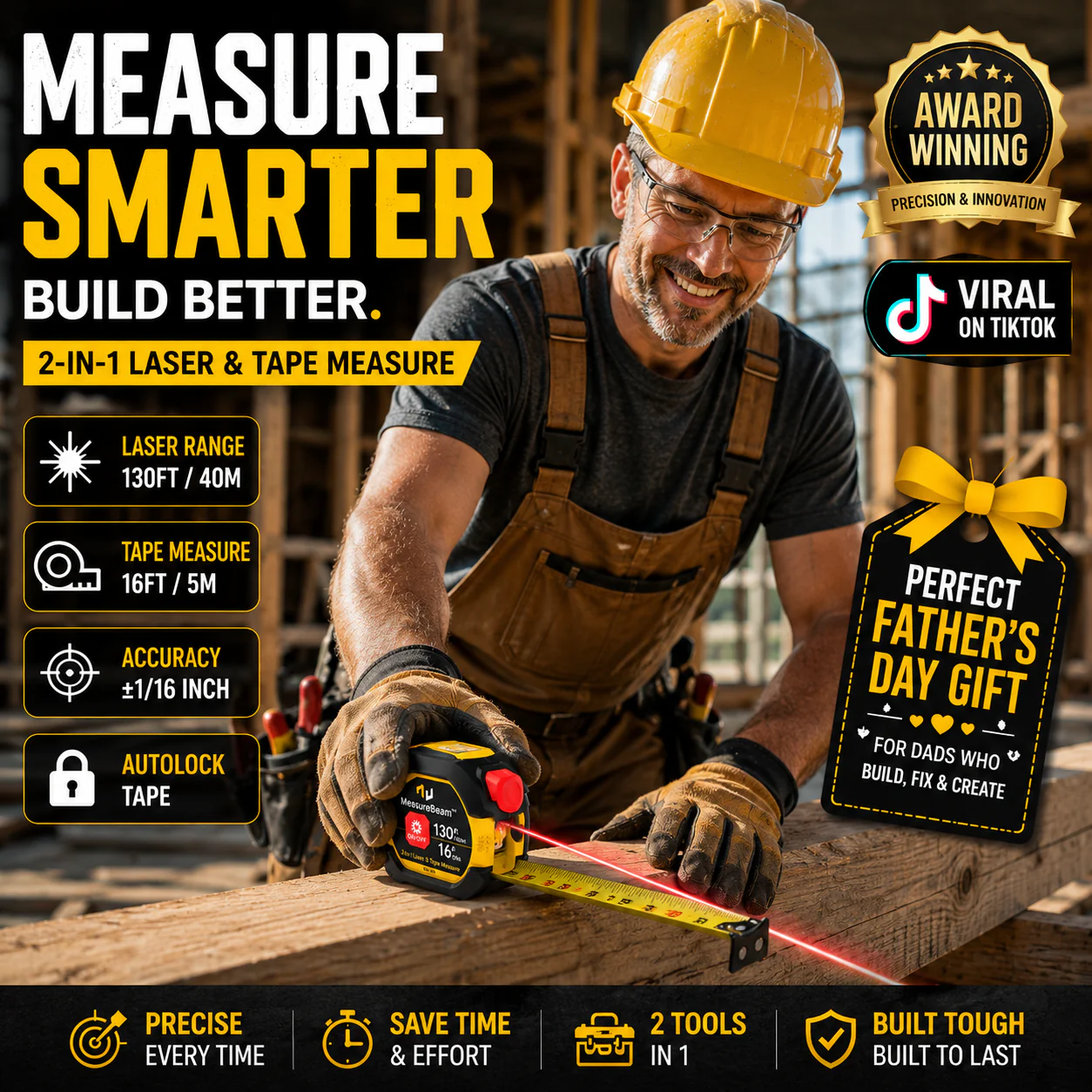 MeasureBeam™ - Digital Laser Tape Measure