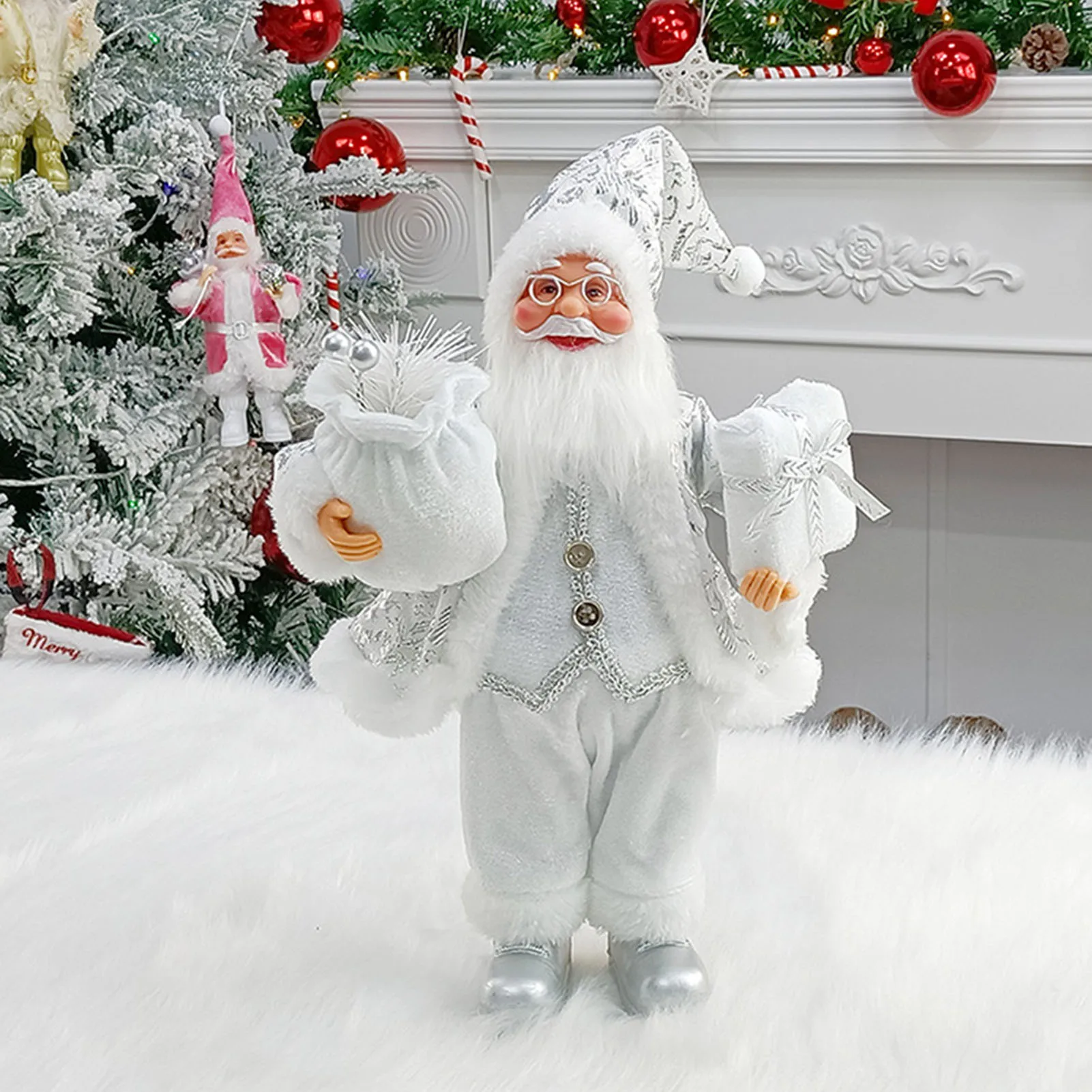 Merry & Bright Santa Doll – Festive Fun Décor - Image 10