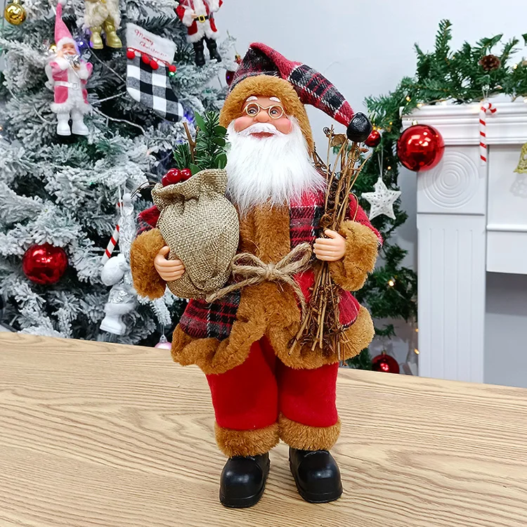 Merry & Bright Santa Doll – Festive Fun Décor - Image 4