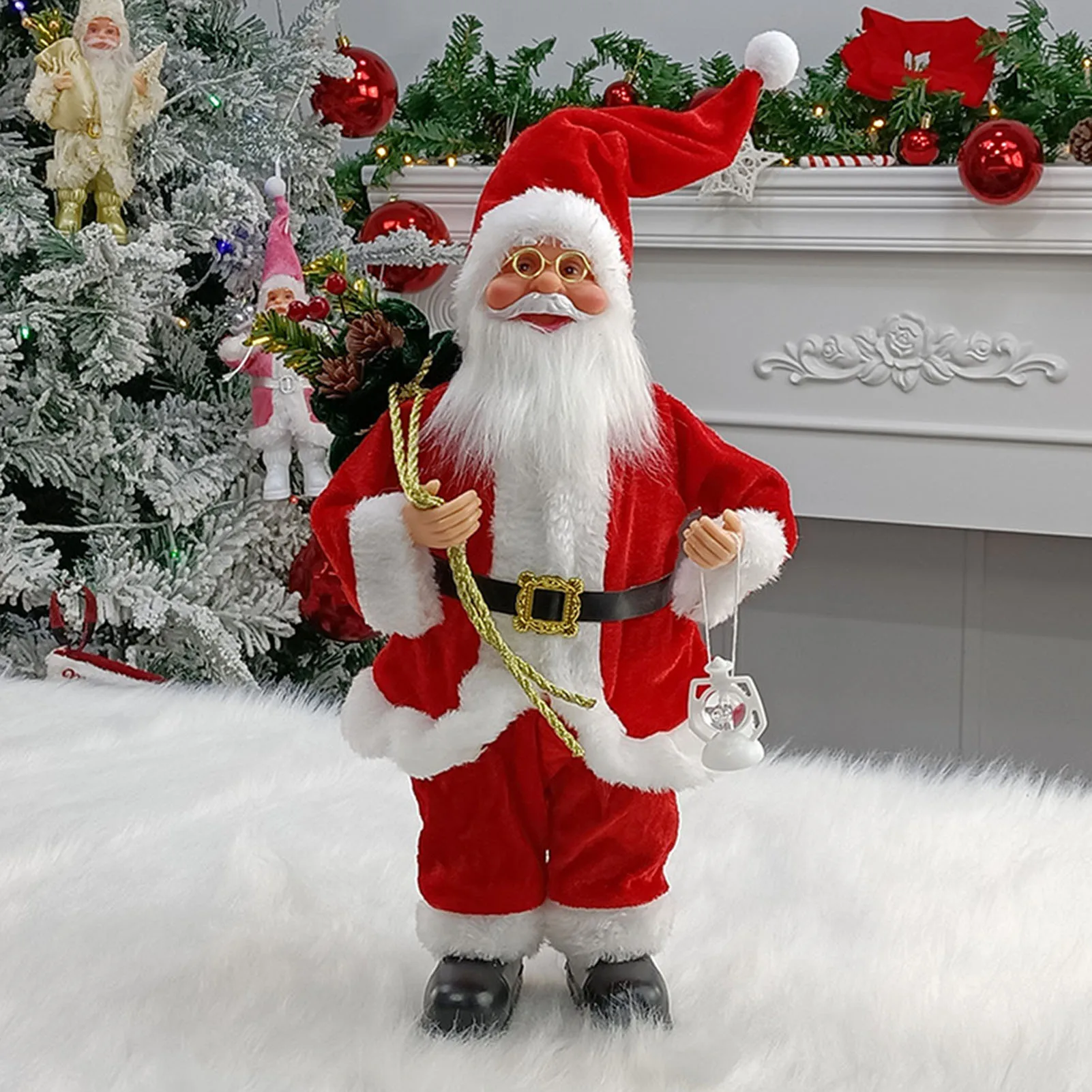 Merry & Bright Santa Doll – Festive Fun Décor - Image 6