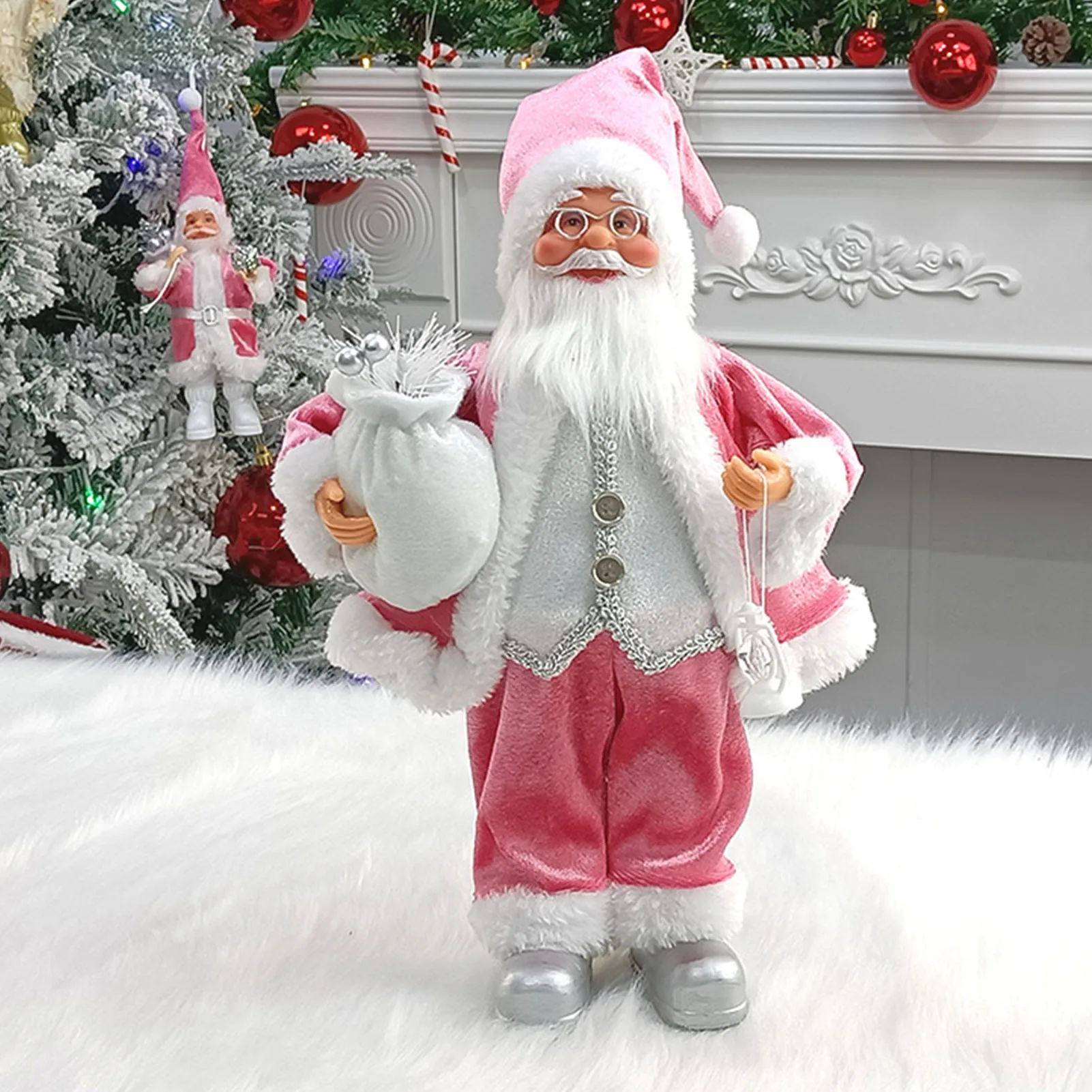 Merry & Bright Santa Doll – Festive Fun Décor - Image 7