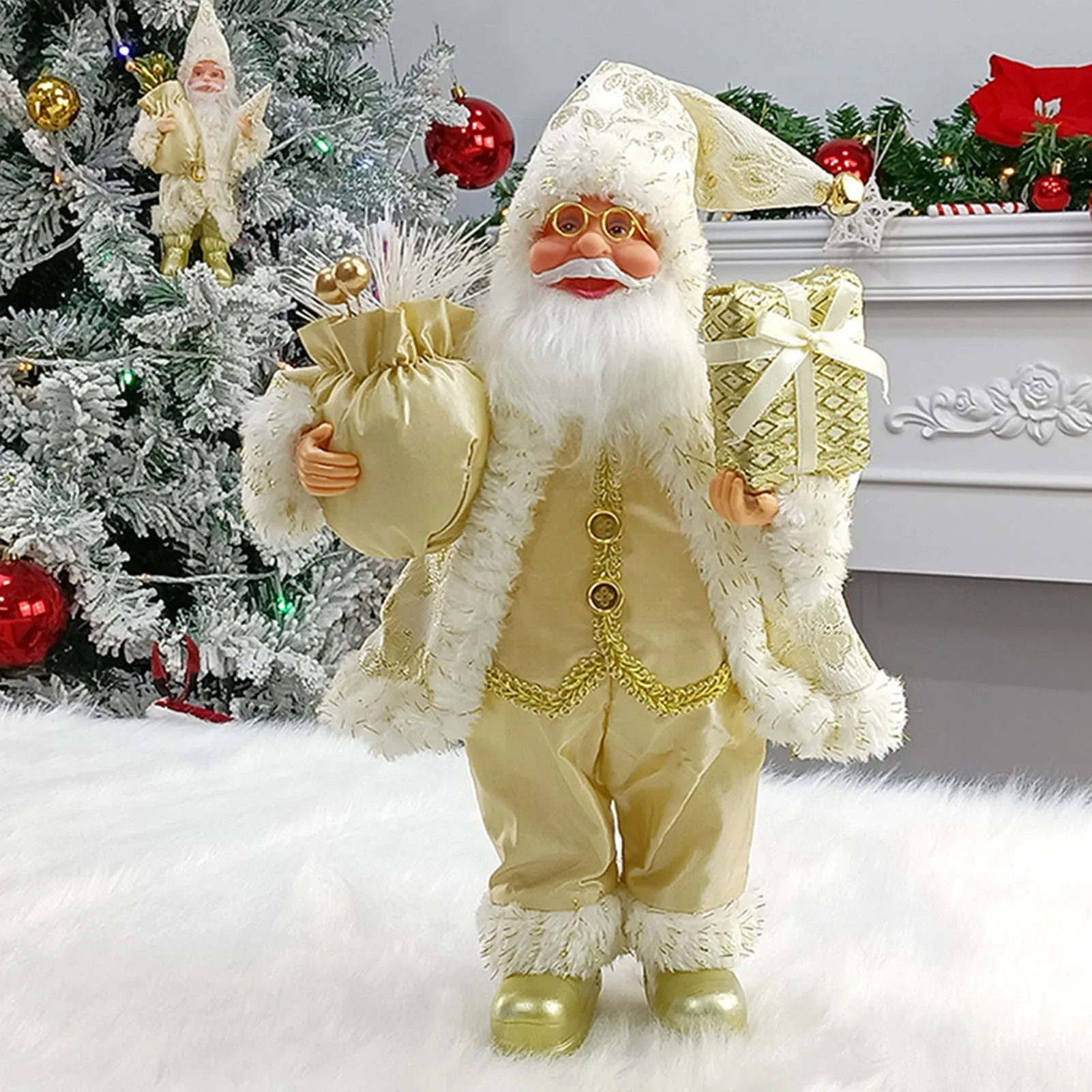 Merry & Bright Santa Doll – Festive Fun Décor - Image 9