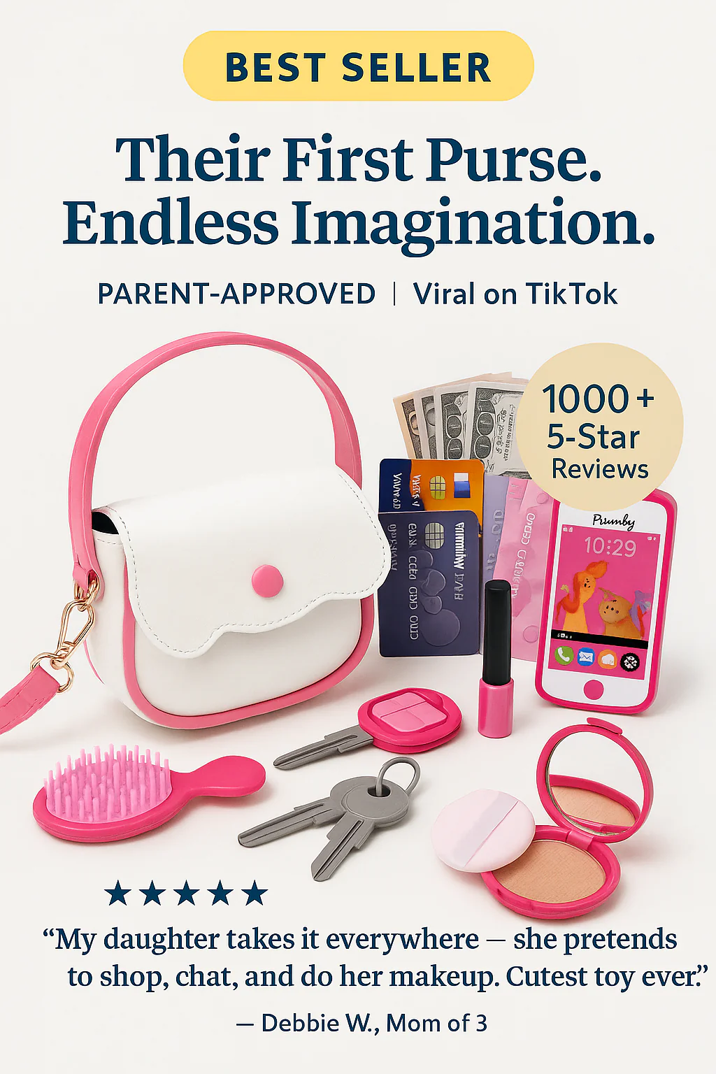 MiniMiss™️ - Pretend Play Purse + Accessories Set - Image 2