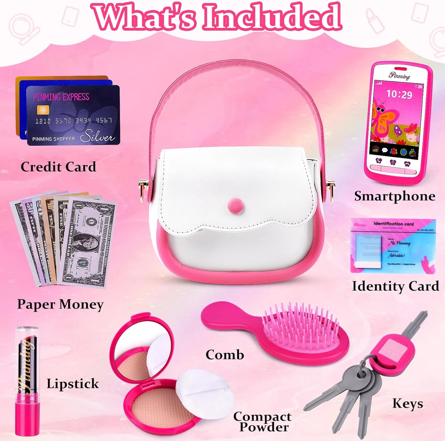 MiniMiss™️ - Pretend Play Purse + Accessories Set - Image 6