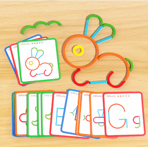Build&Beyond™️- Montessori Sticks & Rings Set - Image 3