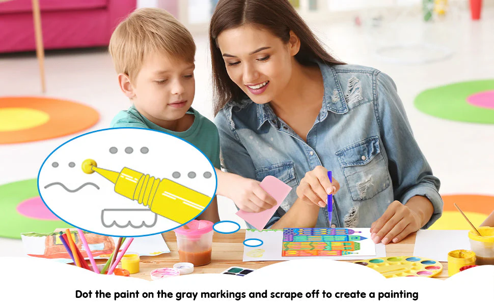 ScratchCraft™️ - Rainbow Painting Kit - Image 4