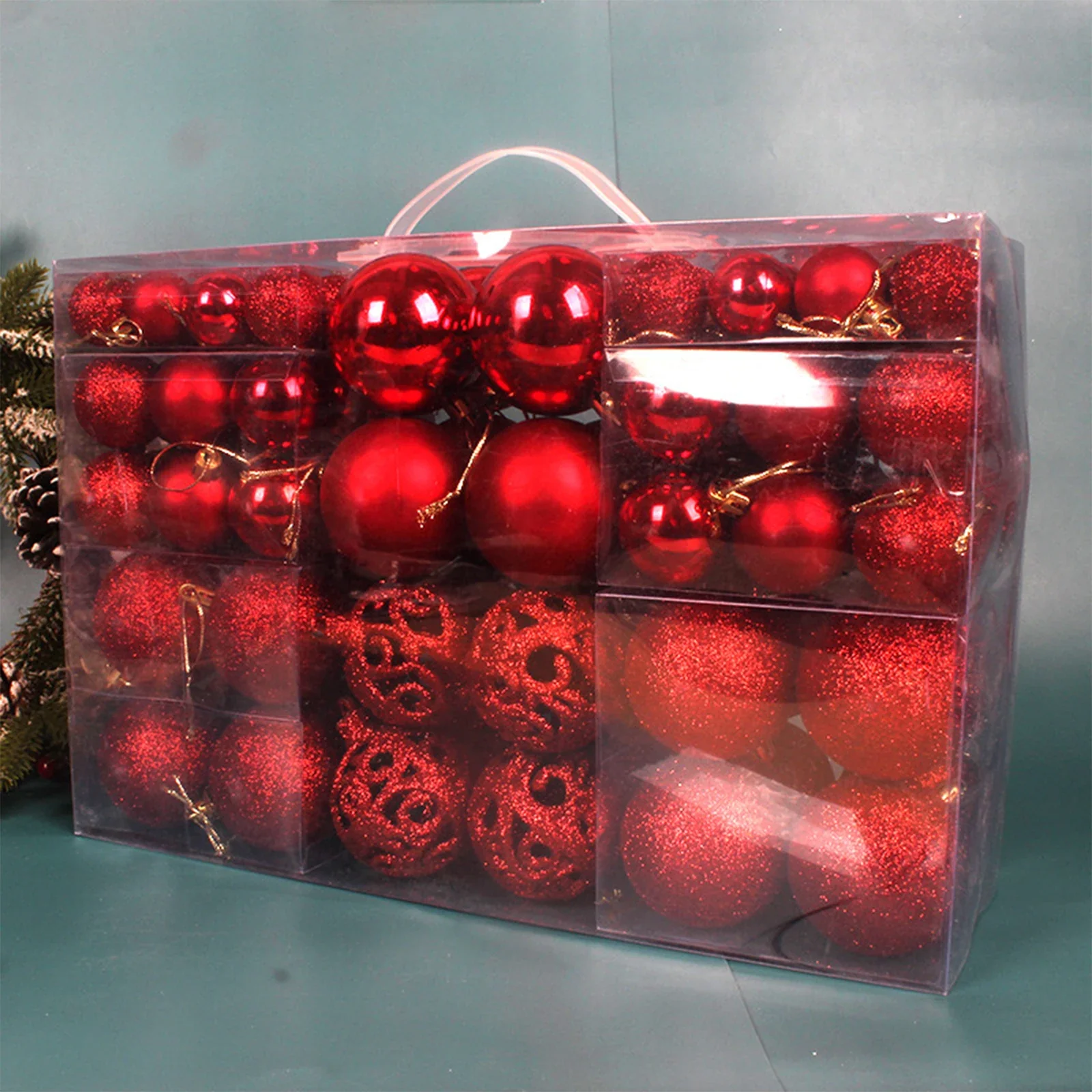Shatterproof Christmas Ball Set (100 pcs) - Image 4