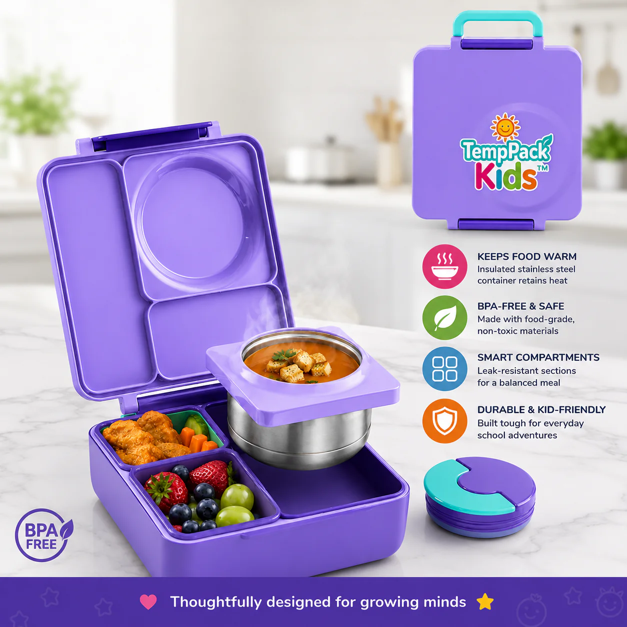 TempPack Kids™ - Insulated Bento Lunch Box - Image 12