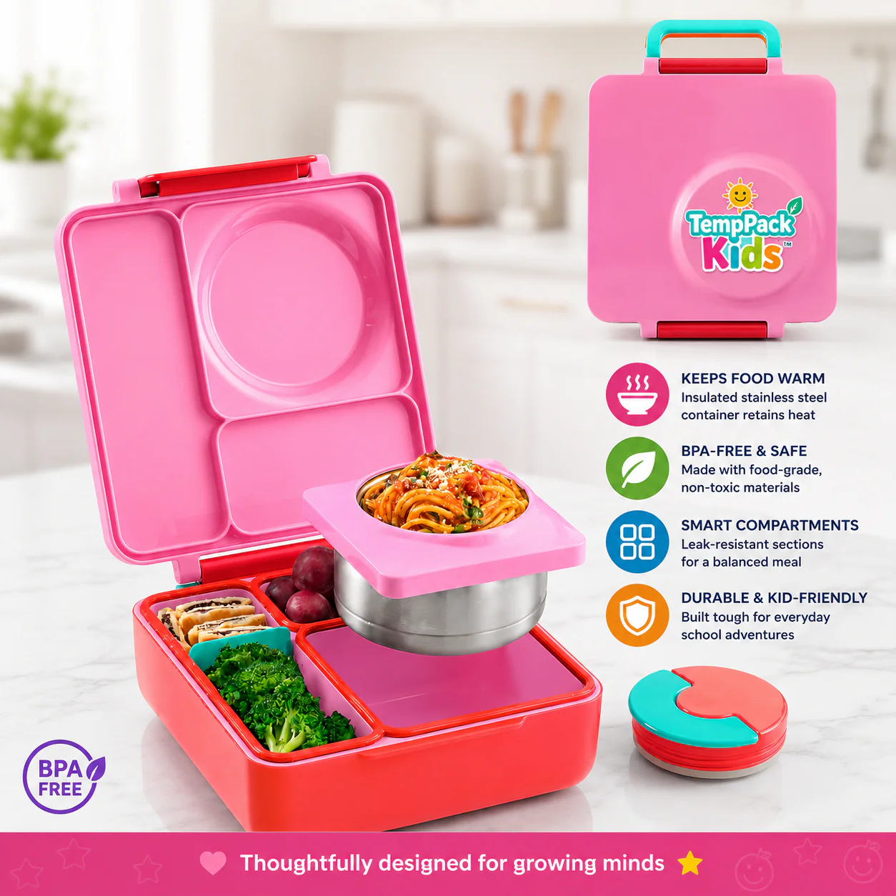 TempPack Kids™ - Insulated Bento Lunch Box - Image 13