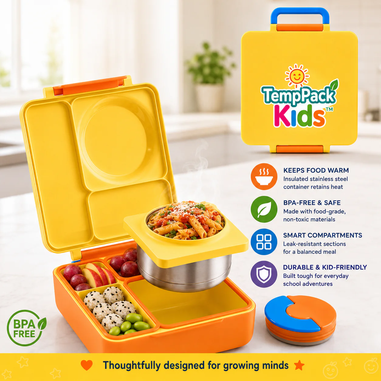 TempPack Kids™ - Insulated Bento Lunch Box - Image 14