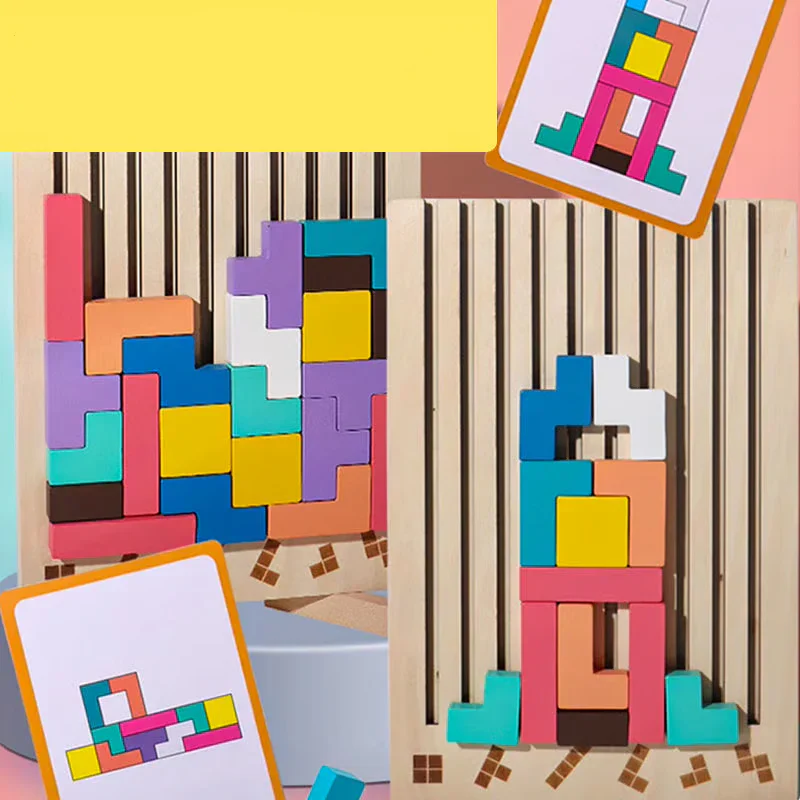 TetriMind™️- Montessori Wooden Tetris - Image 3