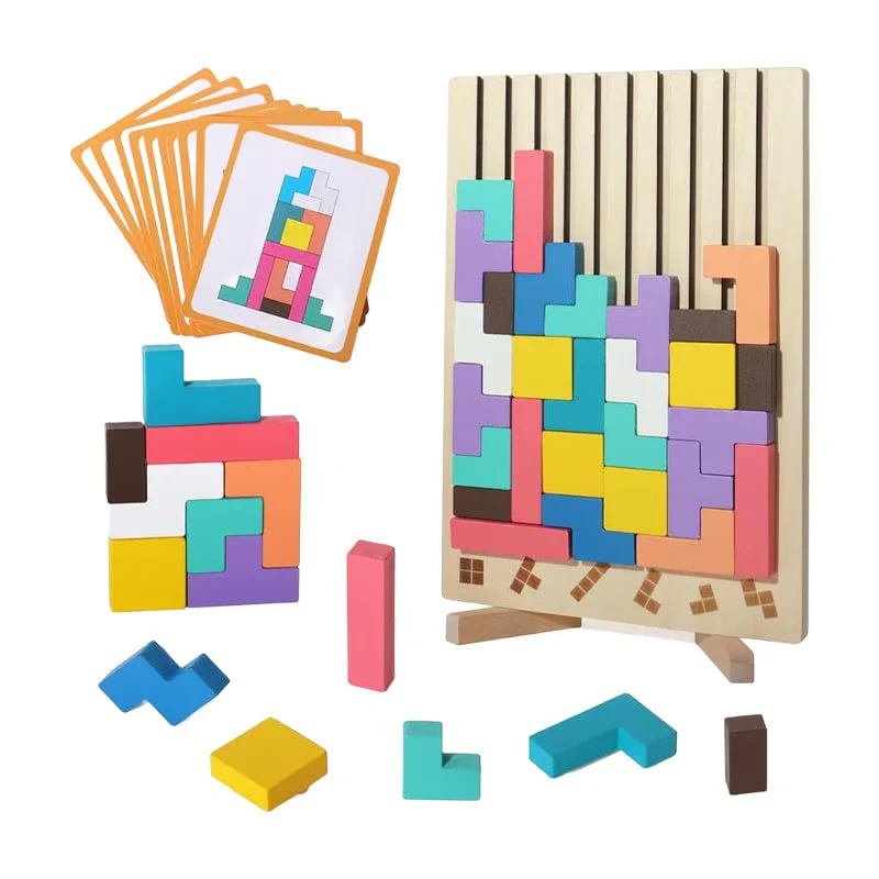 TetriMind™️- Montessori Wooden Tetris - Image 5