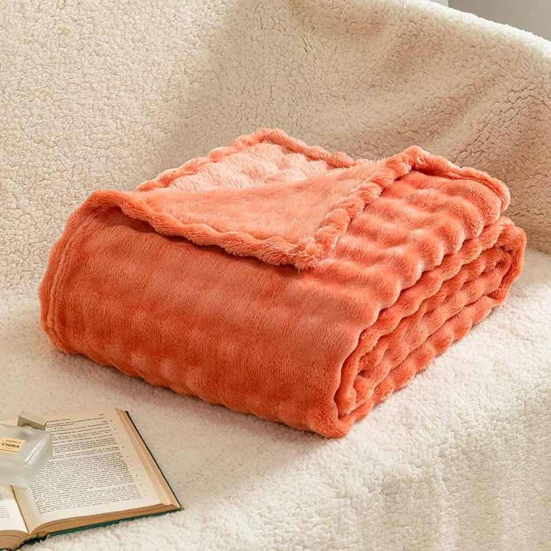 Textured Plush Fleece Throw Blanket - Image 10