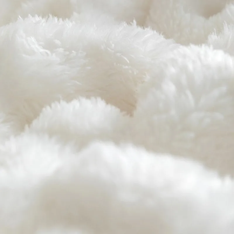 Textured Plush Fleece Throw Blanket - Image 4
