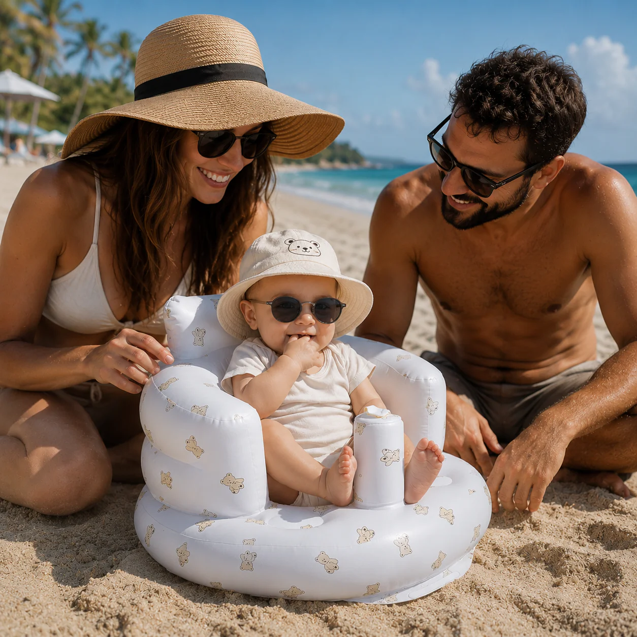 TravelTots™️ - Inflatable Baby Seat with built in air pump - Image 4