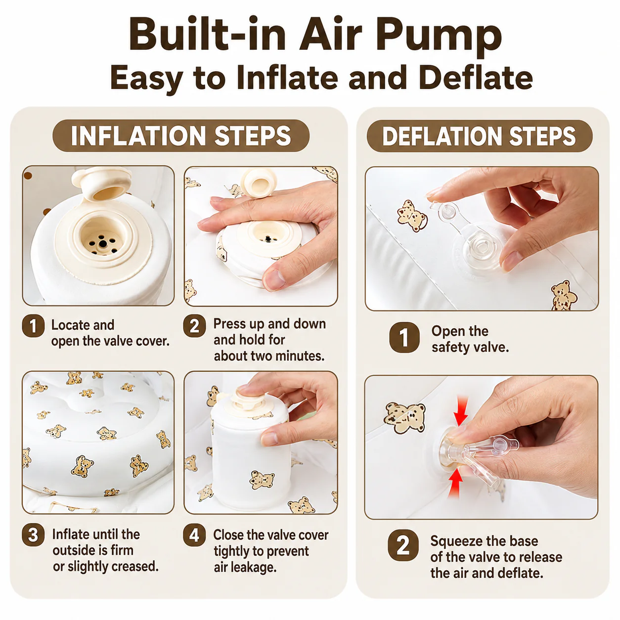 TravelTots™️ - Inflatable Baby Seat with built in air pump - Image 6