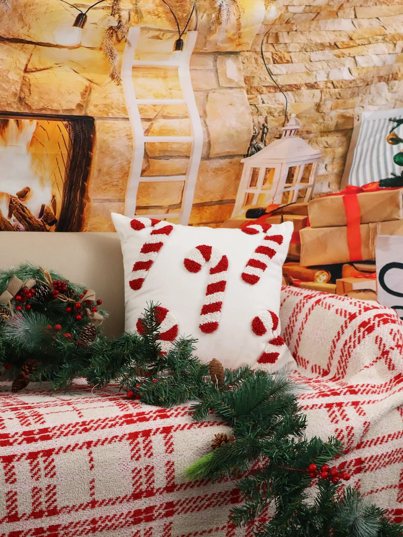 Tufted Christmas Pillow Cover - Image 4