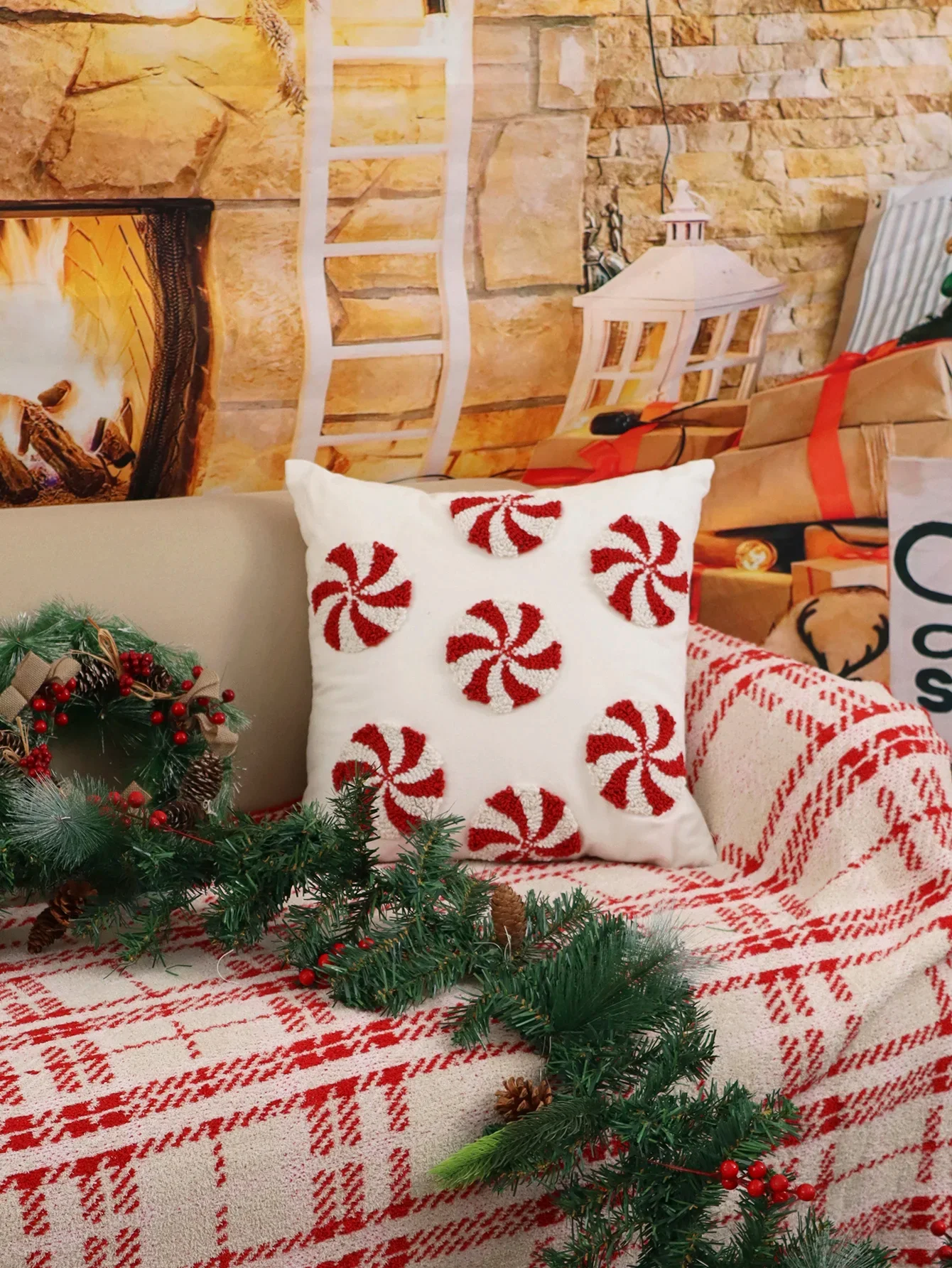 Tufted Christmas Pillow Cover - Image 5